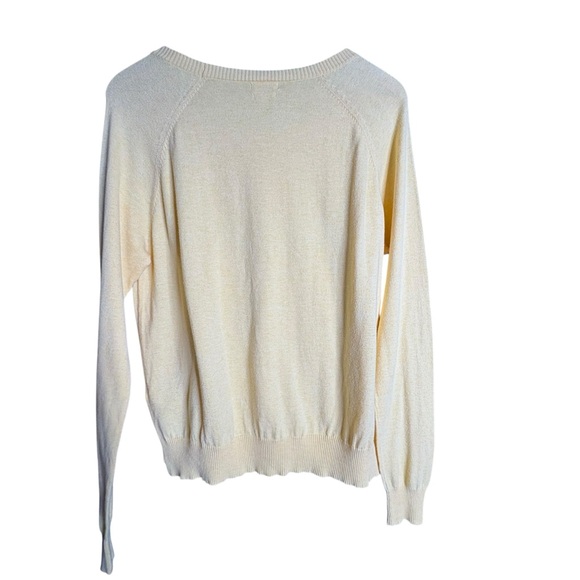 Yerse Long Sleeve Lightweight Round Neck 100% cotton Sunset Sweater Large - Picture 3 of 9